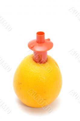 juicer with orange