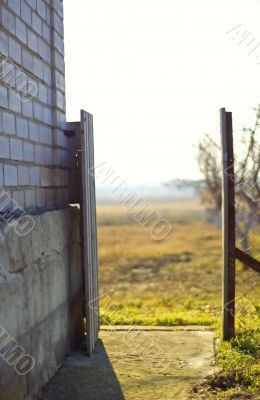 gate in the garden