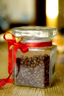 jar with coffee