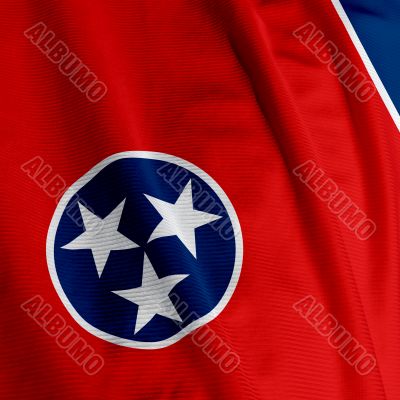 Tennessee Flag Closeup