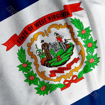 West Virginia Flag Closeup