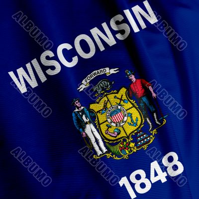 Wisconsin Flag Closeup