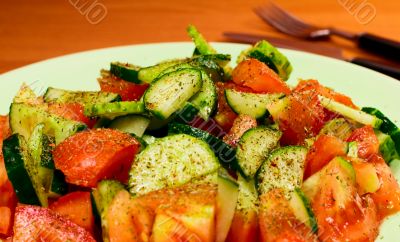 salad with spices