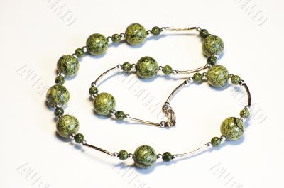 Green beads Green beads