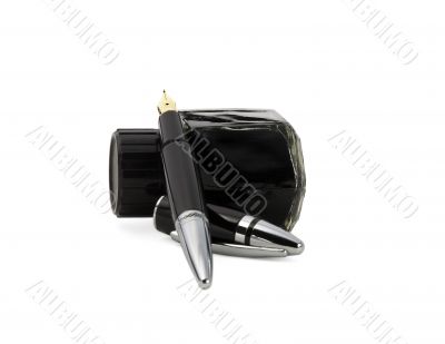 fountain pen and ink