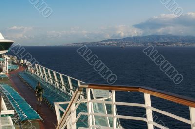 Cruise Ship Deck Abstract