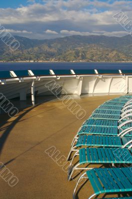 Cruise Ship Deck Abstract