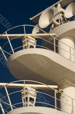 ea. Cruise ship radar and signaling equipment.