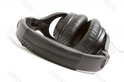Pair of Black Headphones Pair of Black Headphones