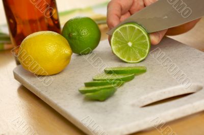 Slicing a Lime