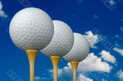 Three Golf Balls & Tees Three Golf Balls & Tees