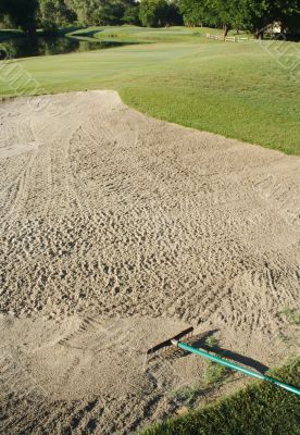 Abstract of Golf Course Bunker
