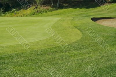 Abstract of Bunkers and Putting Green Abstract of Bunkers and Putting Green