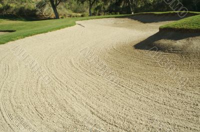 Abstract of Golf Course Bunkers