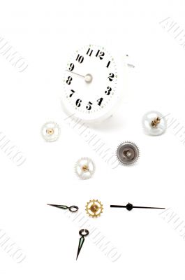 clock-face on white