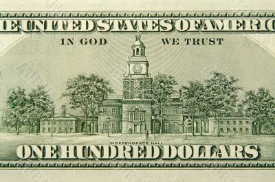 The Back of a One Hundred Dollar Bill