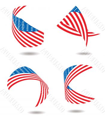 us flag ribbon