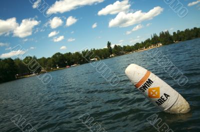 Lake Scene &amp; Swim Area Buoy