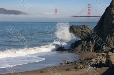 The Golden Gate Bridge in the Morning Fog The Golden Gate Bridge in the Morning Fog