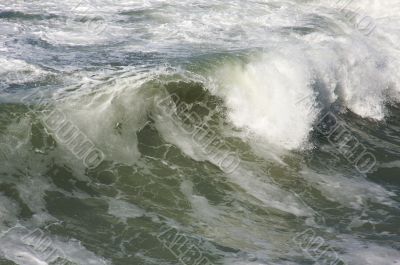 Rough Pacific Ocean Waves