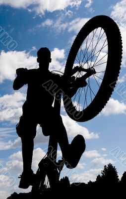 cyclist silhouette