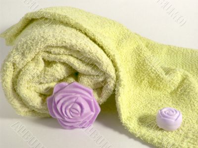 Towels and soap