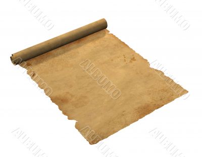 Scroll of old parchment