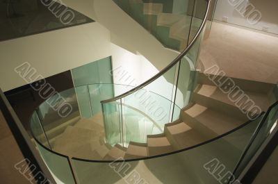 Majestic Spiral Staircase Abstract