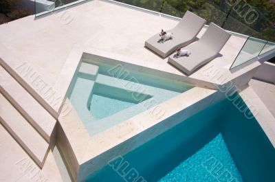 JRTs Enjoying Custom Luxury Pool