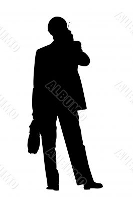 Silhouette businessman