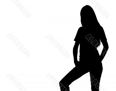 Silhouette girl