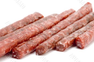 smoked wurst close up