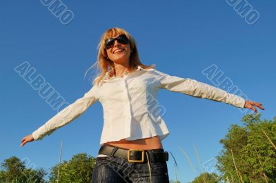 Happy young woman