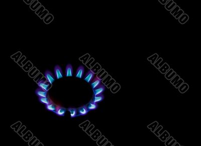 Gas flames Gas flames