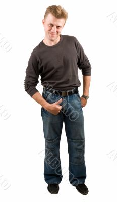 smiling young man with thumbs up smiling young man with thumbs up