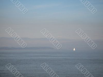 sail boat on the ocean