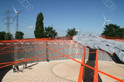 Building Site Of Biogas Plant