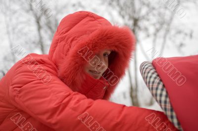 Girl in Red Hood