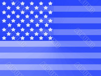 Blue American flag Blue American flag