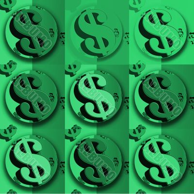 Green pop Dollar signs