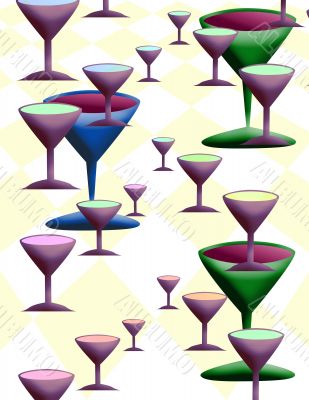 Wine glass wall paper