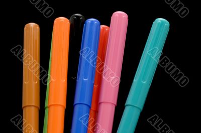 marker on black macro