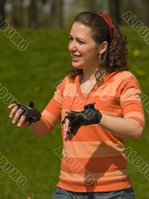 Smiling Sports Girl