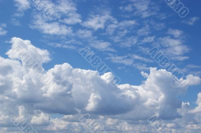 Clouds in a blue sky