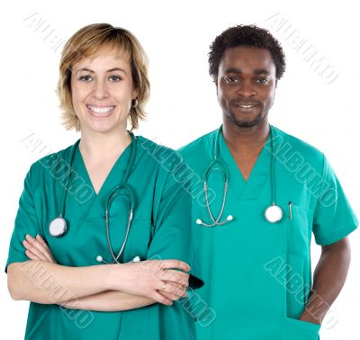 couple of young doctors