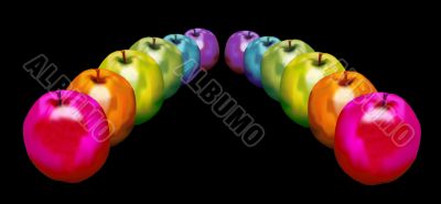 2 rows of Rainbow Apples