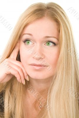 attractive green-eyed woman