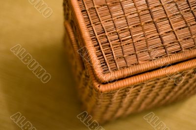 basket on a floor