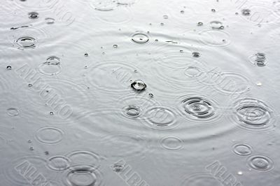 Drops of a rain