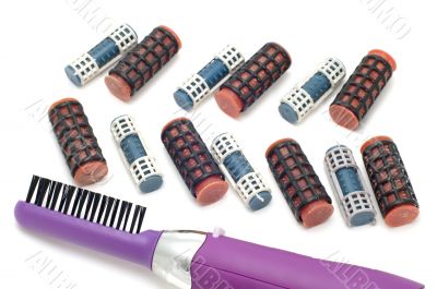 haircurler with comb